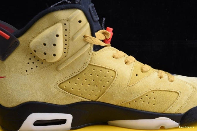 Kick Theory SCOTT 6 JORDAN X TRAVIS AIR CN1084-300 YELLOW 0806